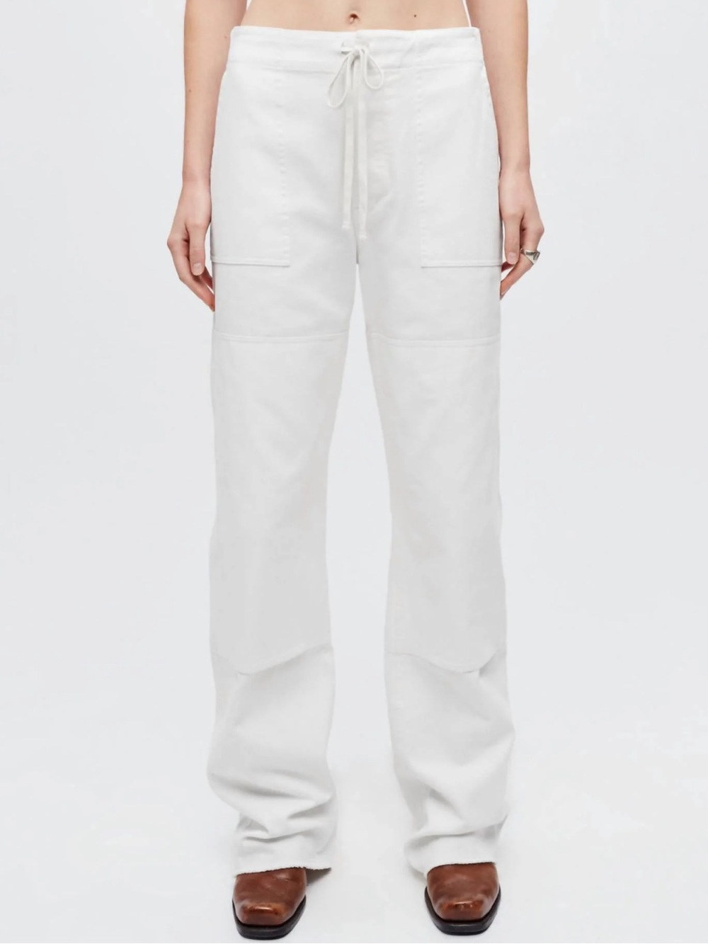 Re/Done Beach Pant in Vintage White Denim Women’s Size 29 NWT